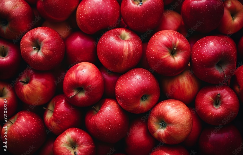 many fresh red organic apples that have just been freshly harvested. many fresh organic apple background many fresh red organic apples that have just been freshly harvested. many fresh organic apple background