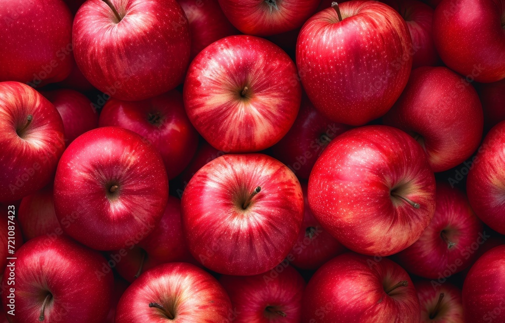 many fresh red organic apples that have just been freshly harvested. many fresh organic apple background many fresh red organic apples that have just been freshly harvested. many fresh organic apple background