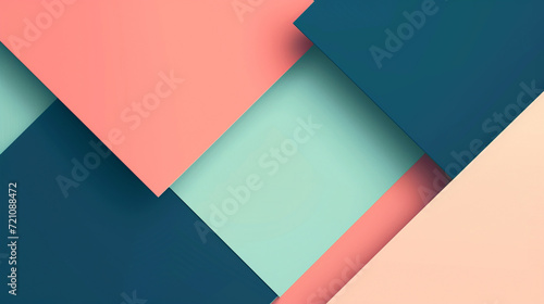 Seafoam  Navy Blue and Salmon colours abstract background vector presentation design. PowerPoint and Business background.