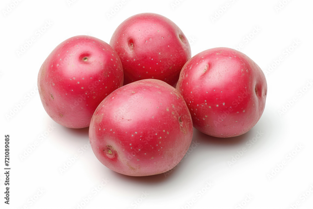 New red potato isolated on white background. New red potato isolated on white background.