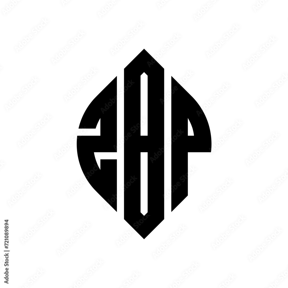 ZBP circle letter logo design with circle and ellipse shape. ZBP ellipse letters with typographic style. The three initials form a circle logo. ZBP circle emblem abstract monogram letter mark vector. ZBP circle letter logo design with circle and ellipse shape. ZBP ellipse letters with typographic style. The three initials form a circle logo. ZBP circle emblem abstract monogram letter mark vector.