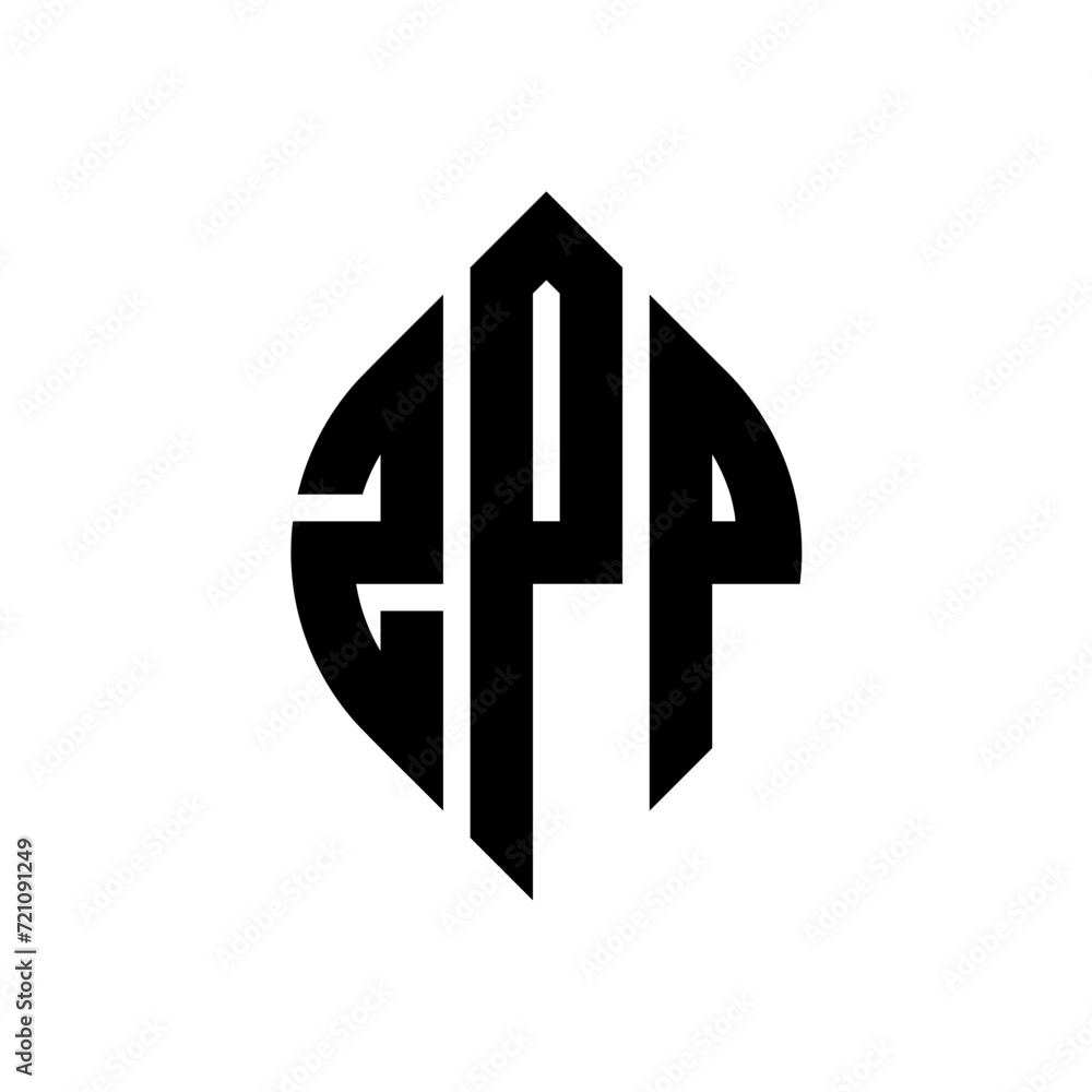 ZPP circle letter logo design with circle and ellipse shape. ZPP ellipse letters with typographic style. The three initials form a circle logo. ZPP circle emblem abstract monogram letter mark vector. ZPP circle letter logo design with circle and ellipse shape. ZPP ellipse letters with typographic style. The three initials form a circle logo. ZPP circle emblem abstract monogram letter mark vector.