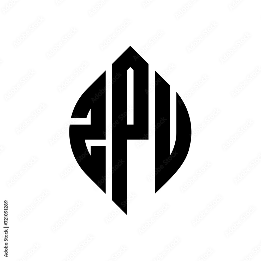 ZPU circle letter logo design with circle and ellipse shape. ZPU ellipse letters with typographic style. The three initials form a circle logo. ZPU circle emblem abstract monogram letter mark vector. ZPU circle letter logo design with circle and ellipse shape. ZPU ellipse letters with typographic style. The three initials form a circle logo. ZPU circle emblem abstract monogram letter mark vector.