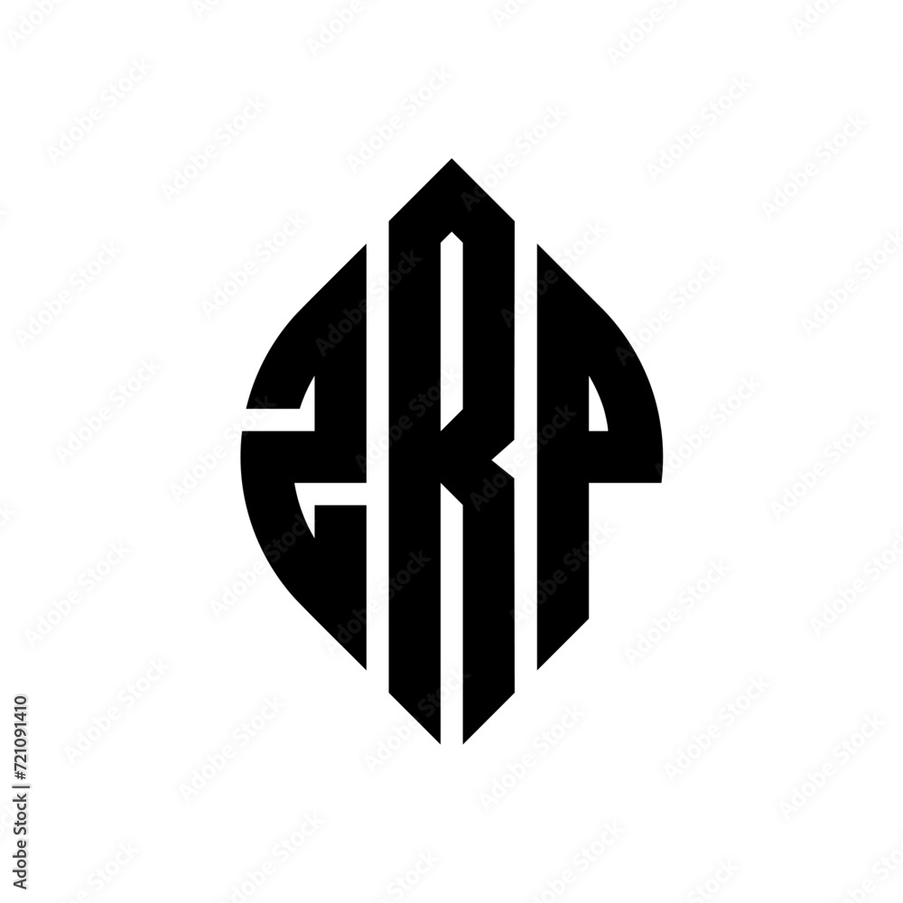 ZRP circle letter logo design with circle and ellipse shape. ZRP ellipse letters with typographic style. The three initials form a circle logo. ZRP circle emblem abstract monogram letter mark vector. ZRP circle letter logo design with circle and ellipse shape. ZRP ellipse letters with typographic style. The three initials form a circle logo. ZRP circle emblem abstract monogram letter mark vector.
