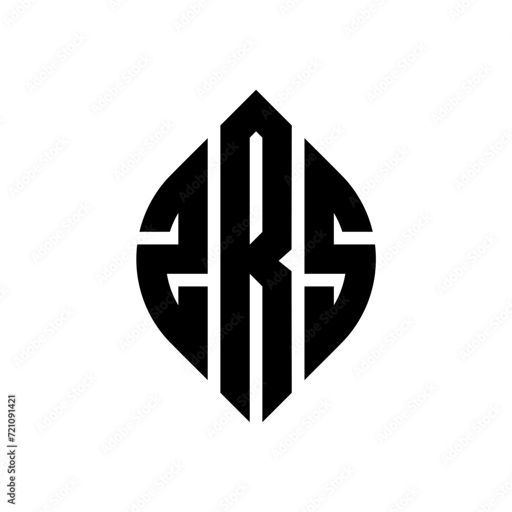 ZRS circle letter logo design with circle and ellipse shape. ZRS ellipse letters with typographic style. The three initials form a circle logo. ZRS circle emblem abstract monogram letter mark vector. ZRS circle letter logo design with circle and ellipse shape. ZRS ellipse letters with typographic style. The three initials form a circle logo. ZRS circle emblem abstract monogram letter mark vector.