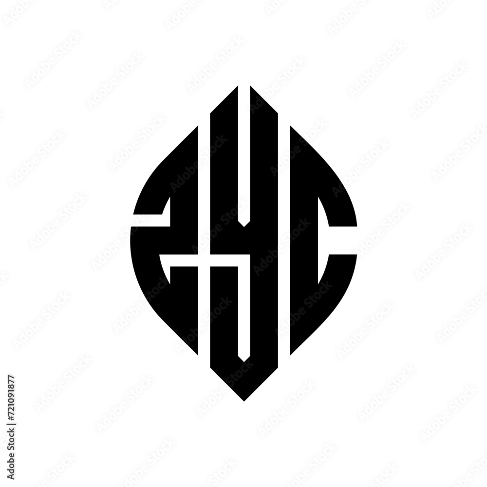 ZYC circle letter logo design with circle and ellipse shape. ZYC ellipse letters with typographic style. The three initials form a circle logo. ZYC circle emblem abstract monogram letter mark vector. ZYC circle letter logo design with circle and ellipse shape. ZYC ellipse letters with typographic style. The three initials form a circle logo. ZYC circle emblem abstract monogram letter mark vector.