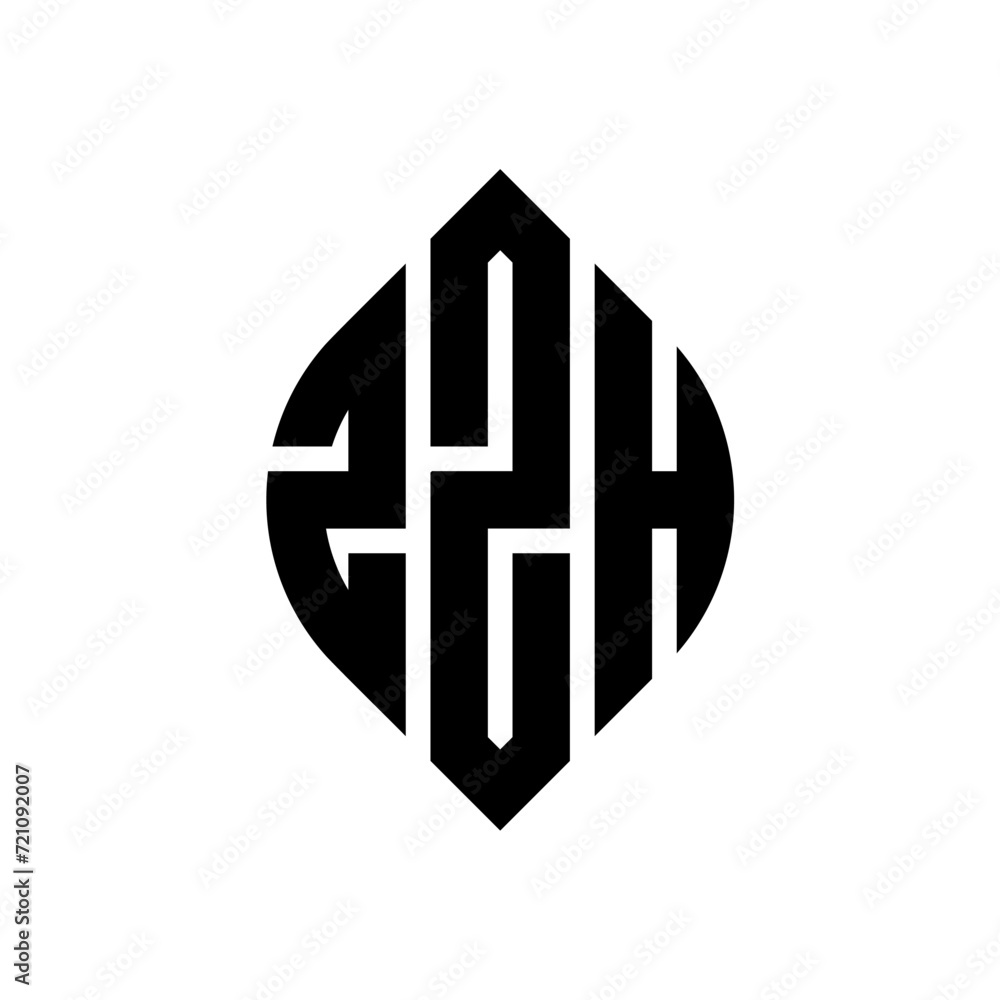 ZZH circle letter logo design with circle and ellipse shape. ZZH ellipse letters with typographic style. The three initials form a circle logo. ZZH circle emblem abstract monogram letter mark vector. ZZH circle letter logo design with circle and ellipse shape. ZZH ellipse letters with typographic style. The three initials form a circle logo. ZZH circle emblem abstract monogram letter mark vector.