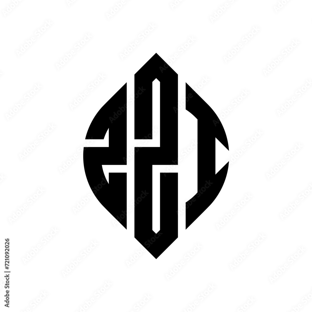 ZZI circle letter logo design with circle and ellipse shape. ZZI ellipse letters with typographic style. The three initials form a circle logo. ZZI circle emblem abstract monogram letter mark vector. ZZI circle letter logo design with circle and ellipse shape. ZZI ellipse letters with typographic style. The three initials form a circle logo. ZZI circle emblem abstract monogram letter mark vector.