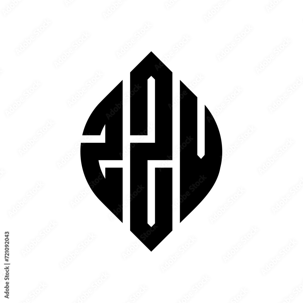 ZZV circle letter logo design with circle and ellipse shape. ZZV ellipse letters with typographic style. The three initials form a circle logo. ZZV circle emblem abstract monogram letter mark vector. ZZV circle letter logo design with circle and ellipse shape. ZZV ellipse letters with typographic style. The three initials form a circle logo. ZZV circle emblem abstract monogram letter mark vector.