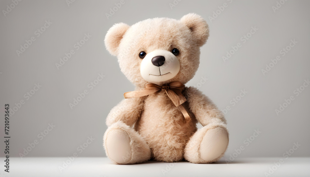 Cute teddy bear sitting on the floor Cute teddy bear sitting on the floor