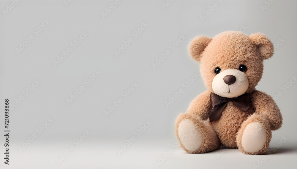 Cute Teddy Bear Isolated On White Background Cute Teddy Bear Isolated On White Background