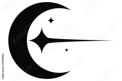 Sparkling Star Basic Graphic Sticker Design