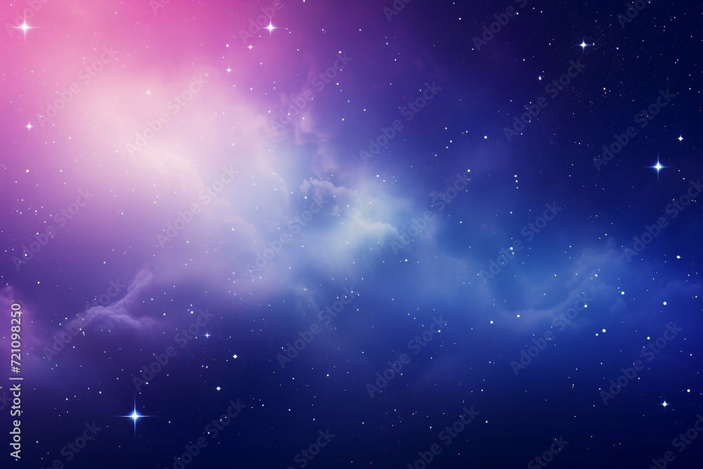 Space background with realistic nebula and shining stars. Colorful cosmos with stardust and milky way. Magic color galaxy. Infinite universe and starry night. Vector illustration