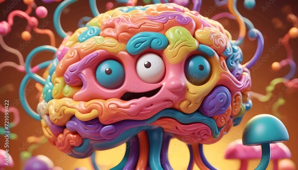 Cross section of the human brain, showcasing different regions and their functions, surrounded by neural connections ai generated Cross section of the human brain, showcasing different regions and their functions, surrounded by neural connections ai generated