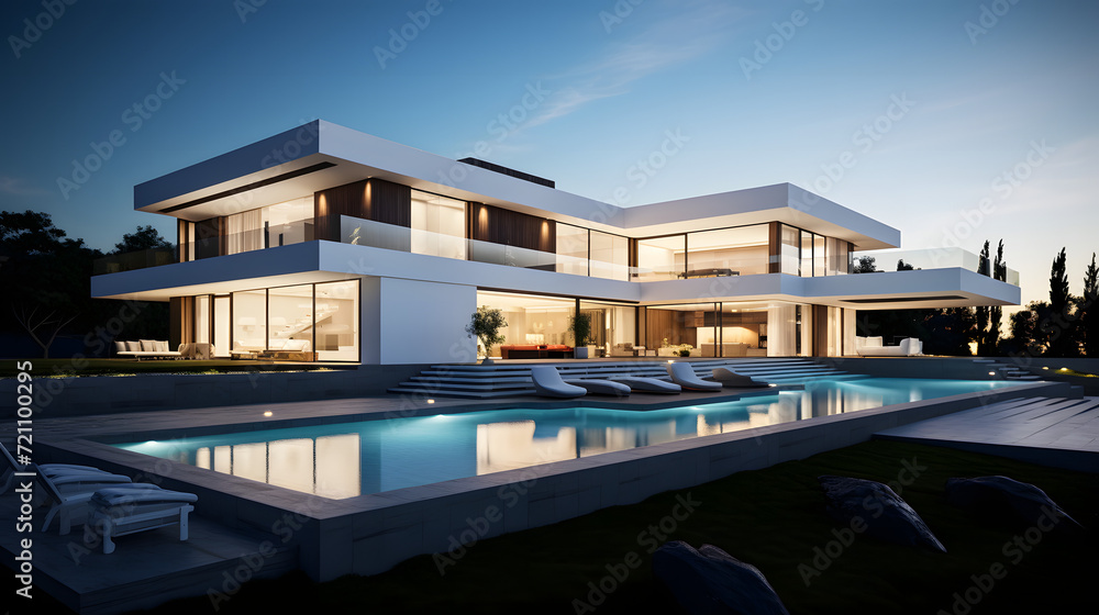 Fototapeta premium hotel swimming pool