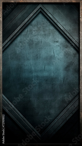 Grunge Dark Blue Background with Copy Space for Text or Image. Perfect for Design and Art Themes.