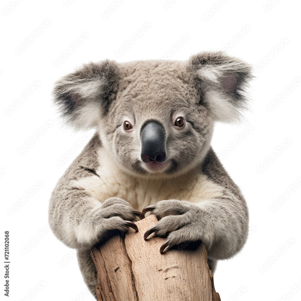 Naklejka premium koala looking isolated on white