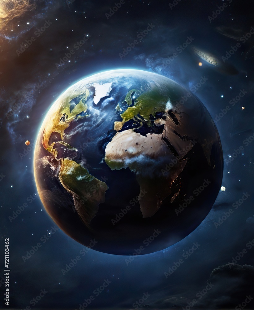 Fototapeta premium Blue planet from space.
