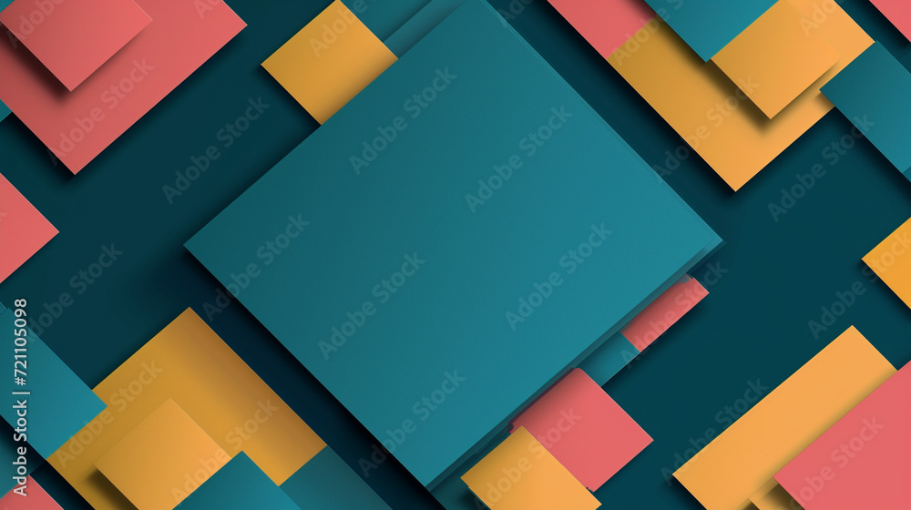 Teal, Salmon, Dark Turquoise and Yellow abstract background vector presentation design. PowerPoint and Business background. Teal, Salmon, Dark Turquoise and Yellow abstract background vector presentation design. PowerPoint and Business background.