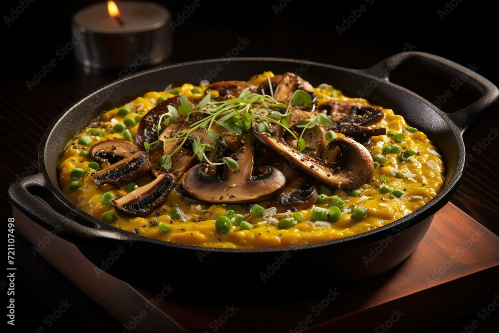 Creamy Roasted Vegetables Dish. Generative Ai