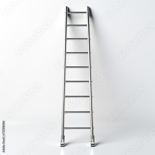 Ladder on white background