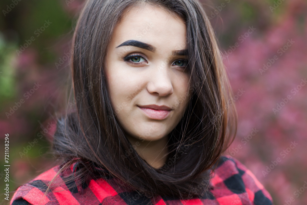 Beautiful girl with shiny black hair and black eyes. Miss from Ukraine Beautiful girl with shiny black hair and black eyes. Miss from Ukraine