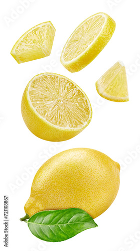 Lemon isolated on white background