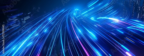 Abstract network and data speed 