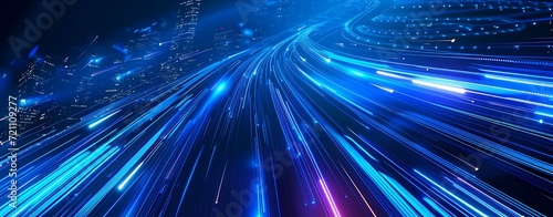 Abstract network and data speed 