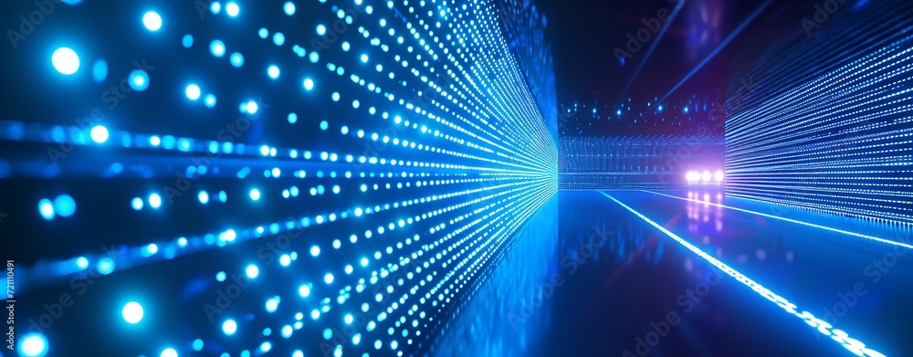 Blue Neon glowing light Background Blue Neon glowing light Background