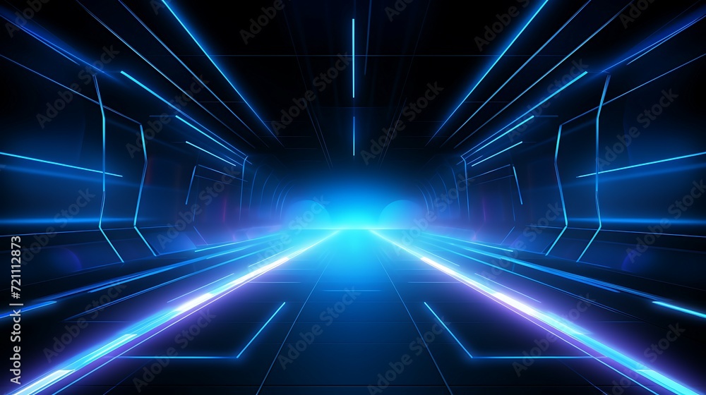 Blue Neon Business Background Blue Neon Business Background
