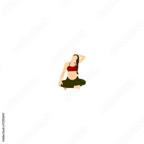 pose of pregnant women with exercise pregnant