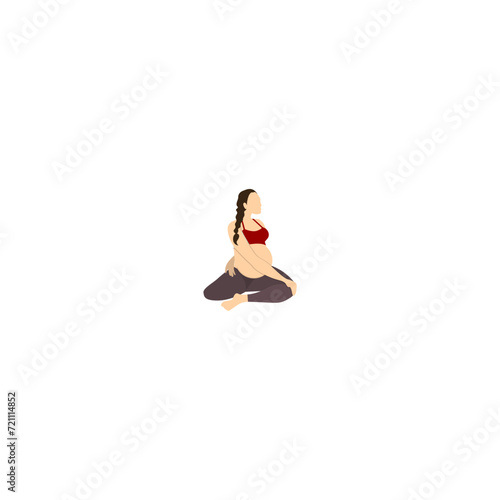 pose of pregnant women with exercise pregnant