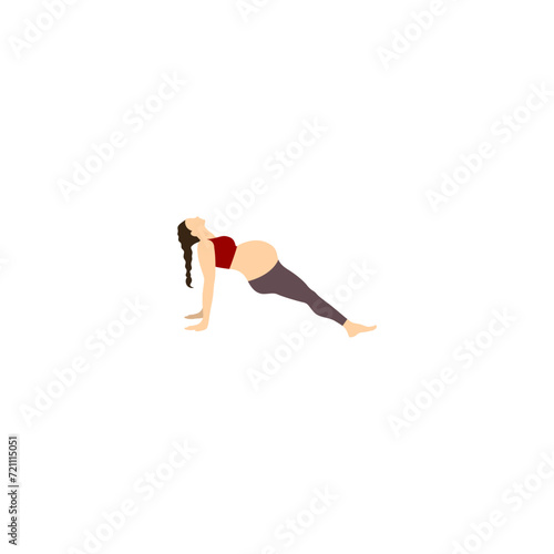pose of pregnant women with exercise pregnant