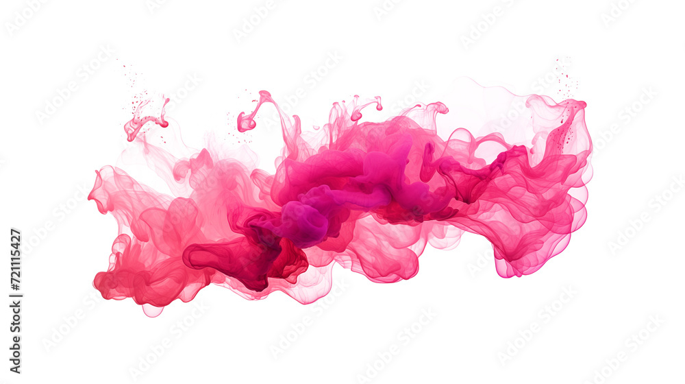 Abstract pink watercolor stain isolated on a transparent Abstract pink watercolor stain isolated on a transparent