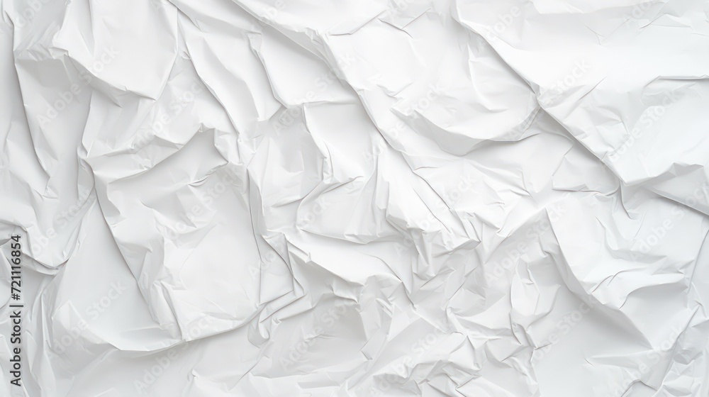 Obraz premium white crumpled paper