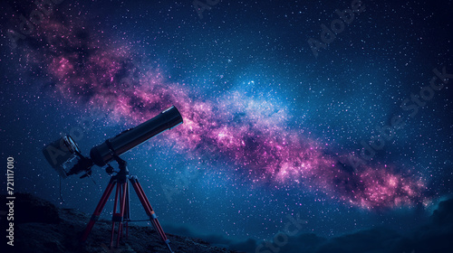 Telescope in the night