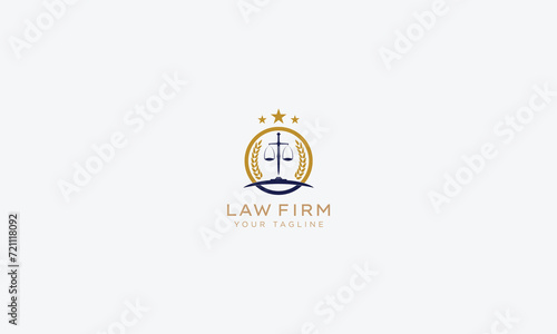 Attorney and lawyers logo design vector template