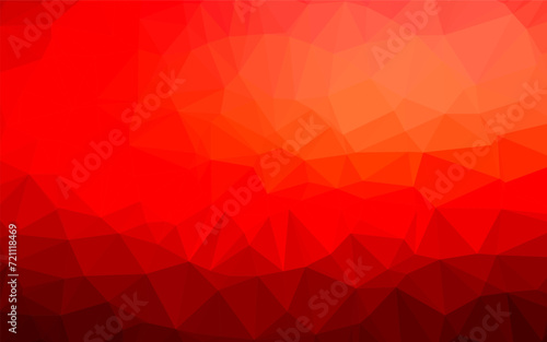 Light Red vector triangle mosaic texture. A completely new color illustration in a vague style. Completely new template for your business design.