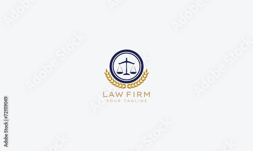 Attorney and lawyers logo design vector template