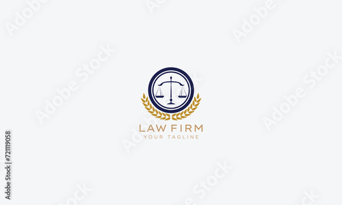 Attorney and lawyers logo design vector template