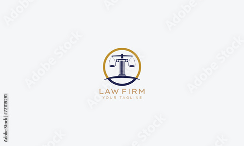 Attorney and lawyers logo design vector template