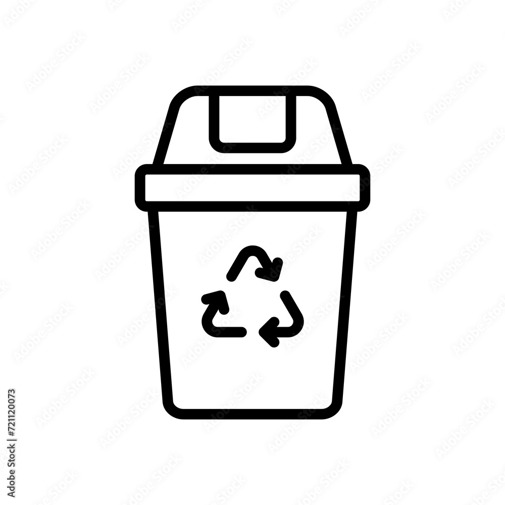 recycling bin icon symbol vector template recycling bin icon symbol vector template