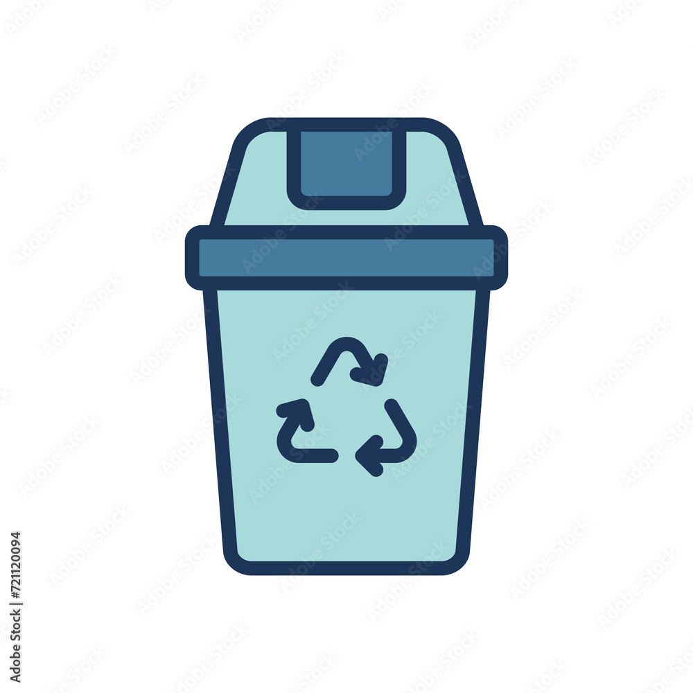 recycling bin icon symbol vector template recycling bin icon symbol vector template