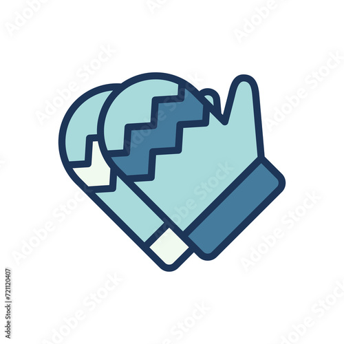 mittens icon symbol vector template