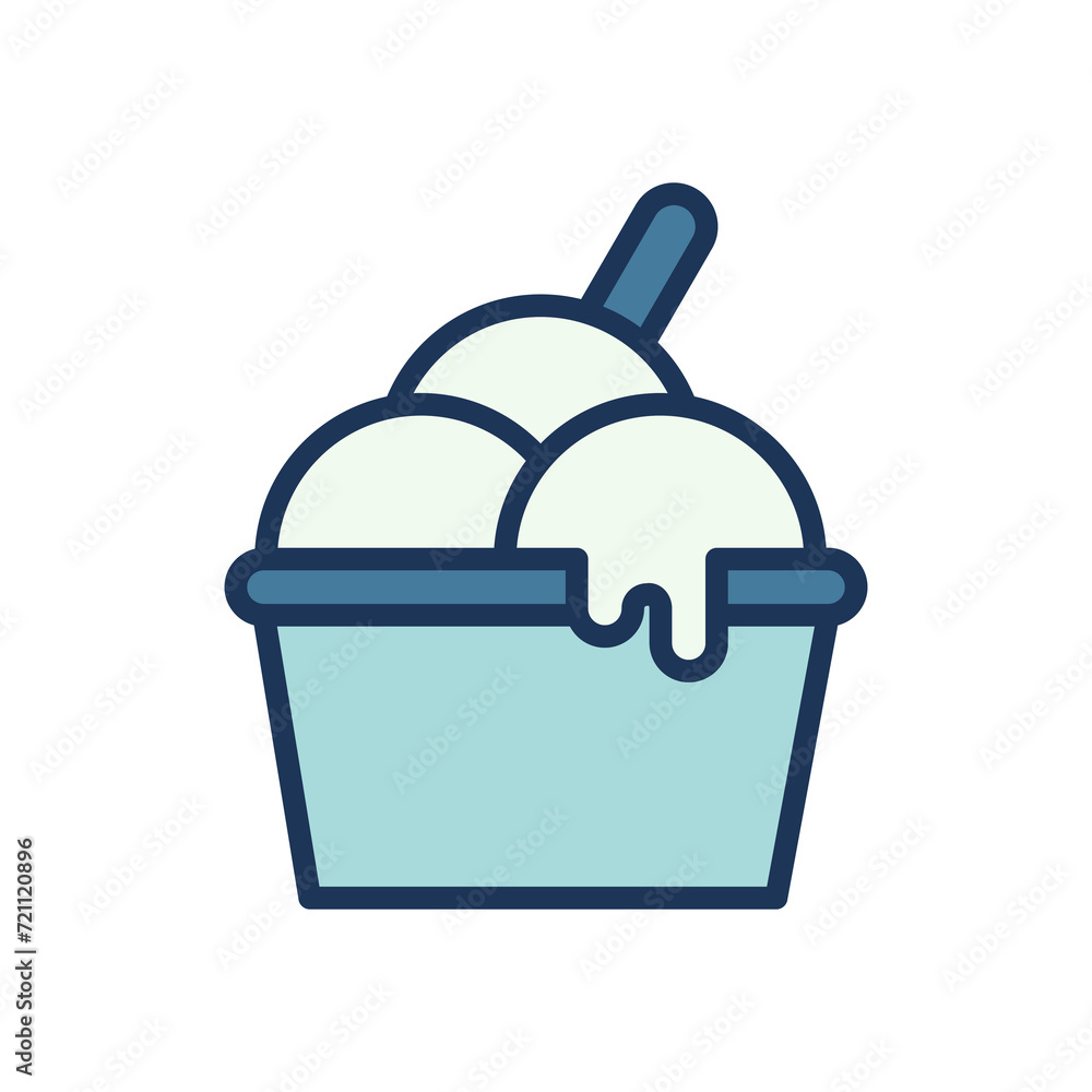 ice cream cup icon symbol vector template ice cream cup icon symbol vector template