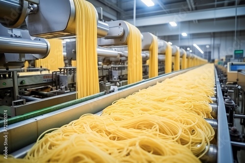 Dried noodle in the factory