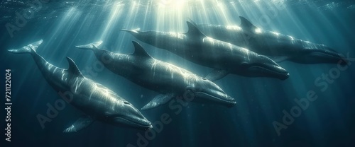 Art Background Blue Color Illustration Whales, Wallpaper Pictures, Background Hd © MI coco
