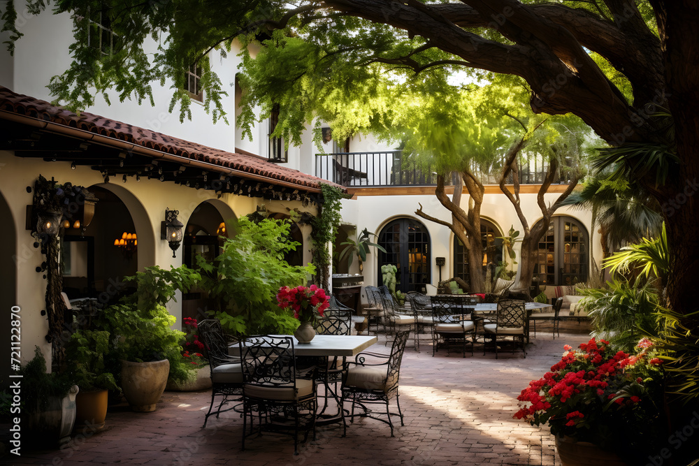 Boutique Hotel Courtyard with European Charm