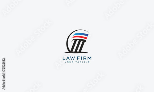 Attorney and lawyers logo design vector template